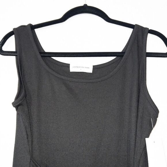 NWT Goodnight Macaroon Black Aimee Front Tied Dress Size Large - Picture 3 of 6